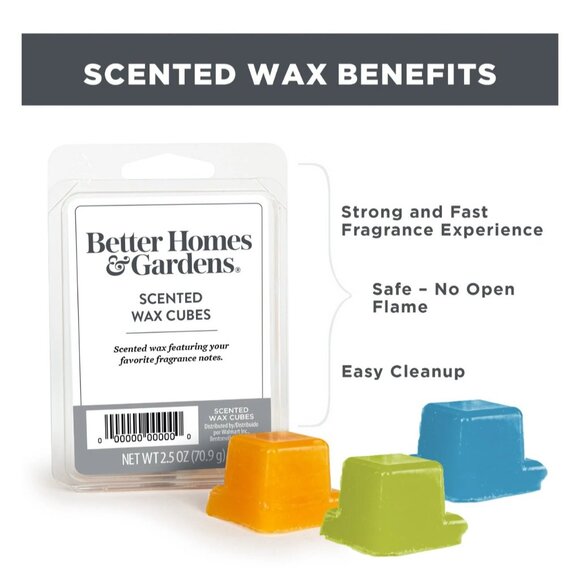 Better Home & Gardens - 3 Pack Scented Wax Cube - Raspberry /Gilded Spice/Lemon - Picture 15 of 15